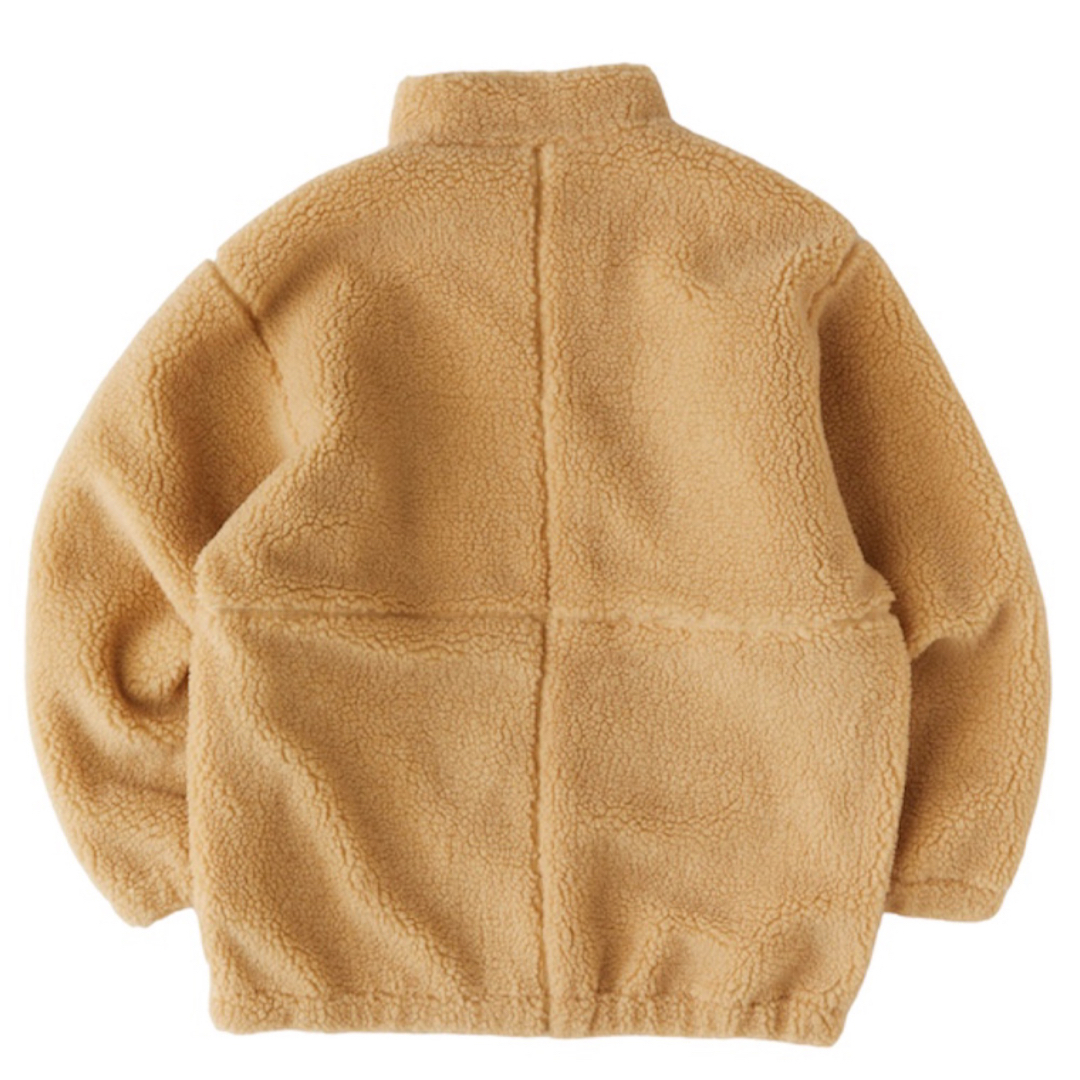 FAT BOATILITY BEIGE SKINNY Lサイズ ボアジャケット