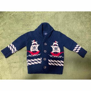 ベビーギャップ(babyGAP)のbaby GAP カウチンセーター　カーディガン　70cm 美品(ニット/セーター)