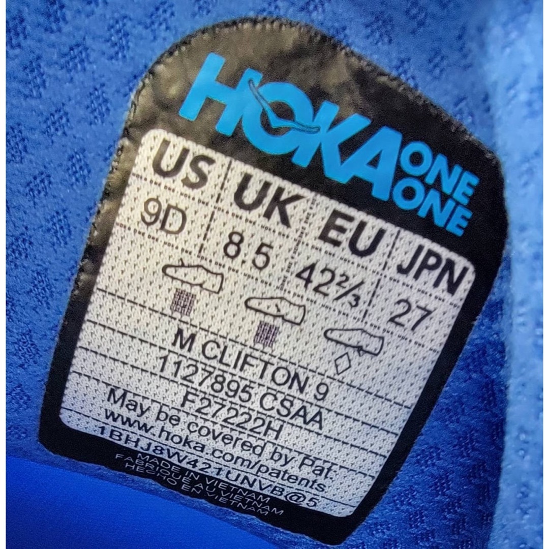 HOKA ONE ONE - ホカオネオネ クリフトン9 ランニング シューズ 27cmの