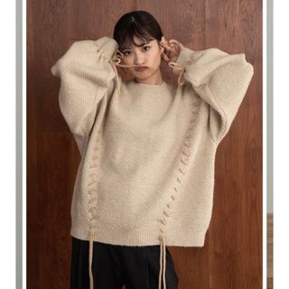 カスタネ(Kastane)の期間限定お値下げ　cord stitch volume knit  (ニット/セーター)