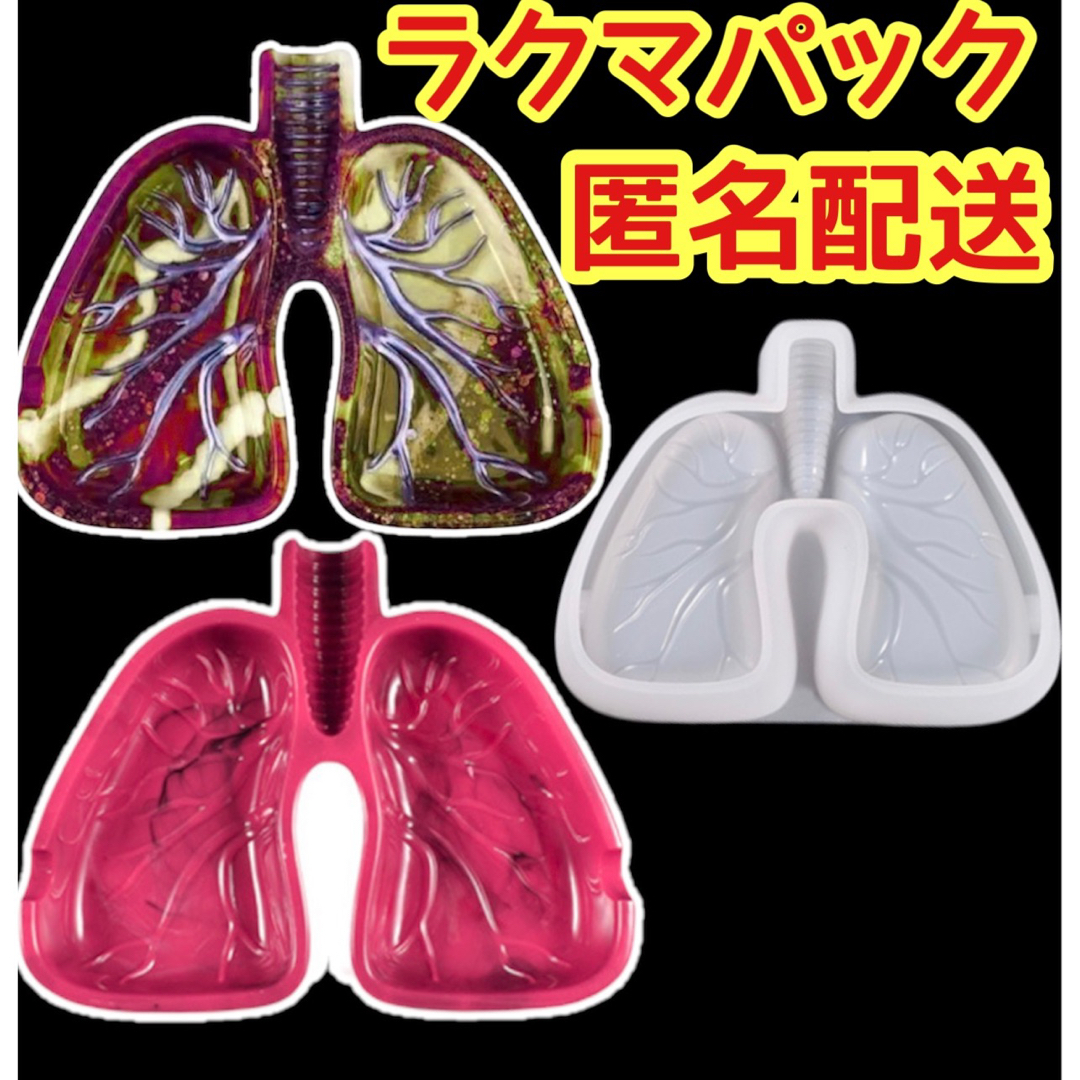 肺の灰皿　シリコンモールド　灰皿　肺皿　小物入れ  ハンドメイドの素材/材料(各種パーツ)の商品写真