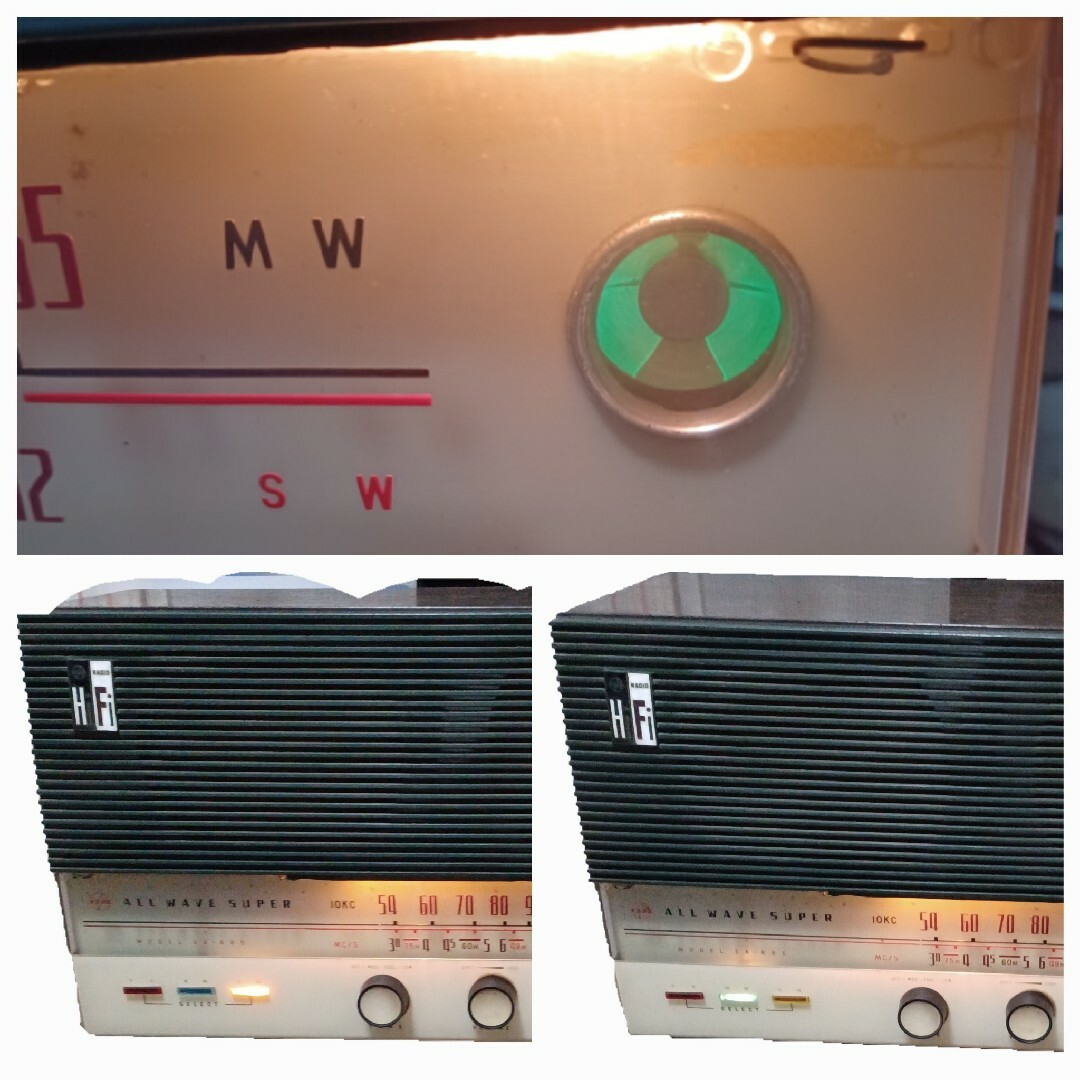 ナショナル　EA-685　レトロラジオ スマホ/家電/カメラのオーディオ機器(ラジオ)の商品写真