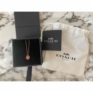 コーチ(COACH)の美品　コーチ　ネックレス　ピンクゴールド(ネックレス)