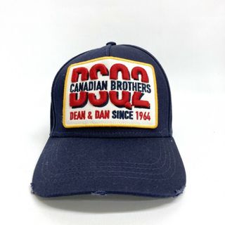 ディースクエアード(DSQUARED2)の★DSQUARED2 ディースクエアード BASEBALL CAP  刺繍 ベースボールキャップ S82BC0196/SJ08C00001SS19 ネイビー(キャップ)