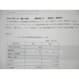 VI19-139 クレアール 公認会計士講座 2023年合格目標 短答式 過去問題