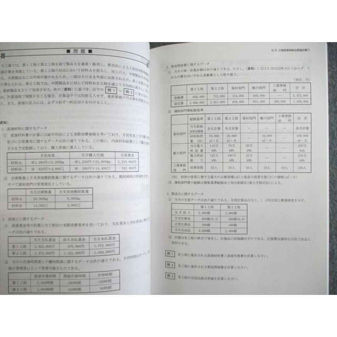 VI03-045 CPA会計学院 公認会計士講座 管理会計論 論文対策集(計算編 ...