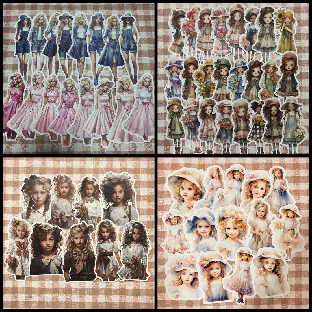 コラージュ素材 まとめ売り ( 女の子 )の通販 by nana's shop|ラクマ