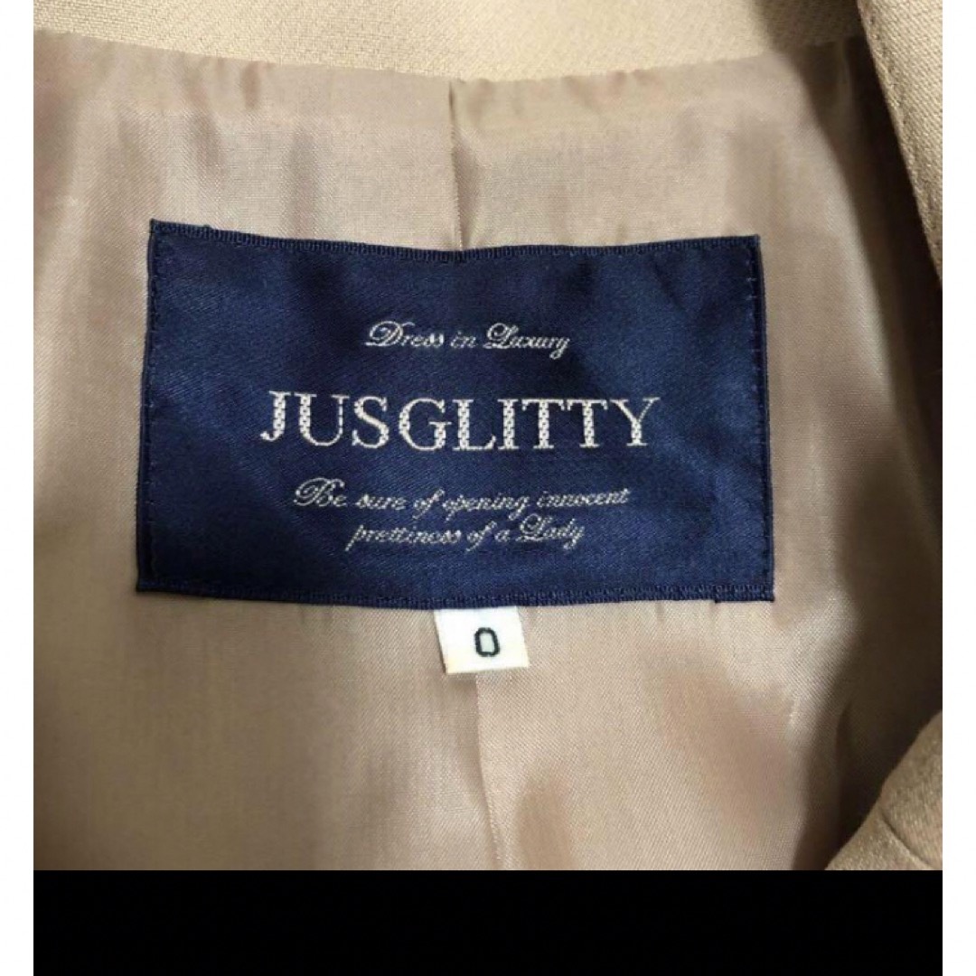 JUSGLITTY(ジャスグリッティー)のジャスグリッティー　ダブルボタンチェスターコート レディースのジャケット/アウター(チェスターコート)の商品写真