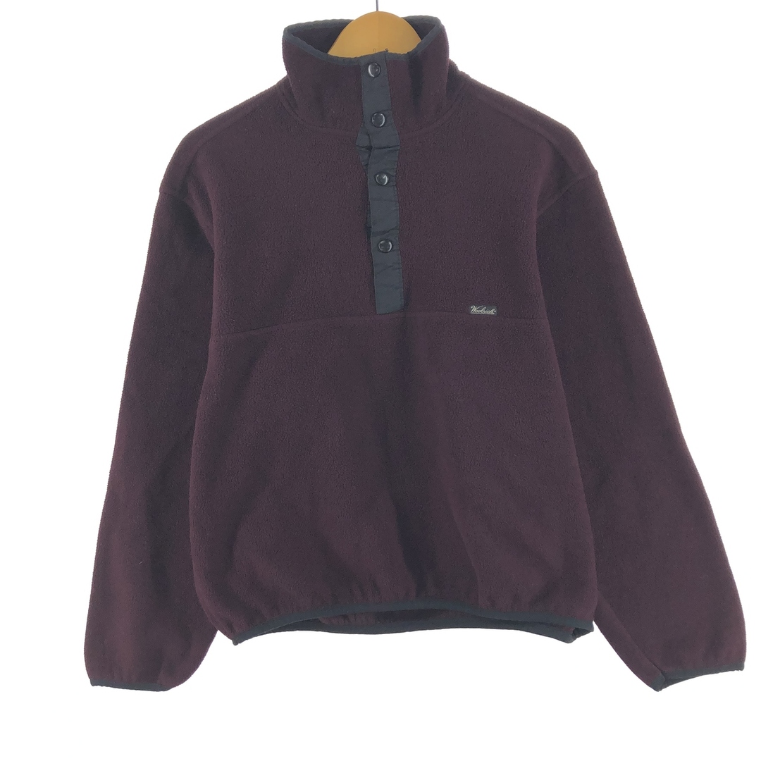 ウールリッチ WOOLRICH POLARTEC ポーラテック ハーフスナップ フリースプルオーバー USA製 メンズM /eaa354065565cm身幅