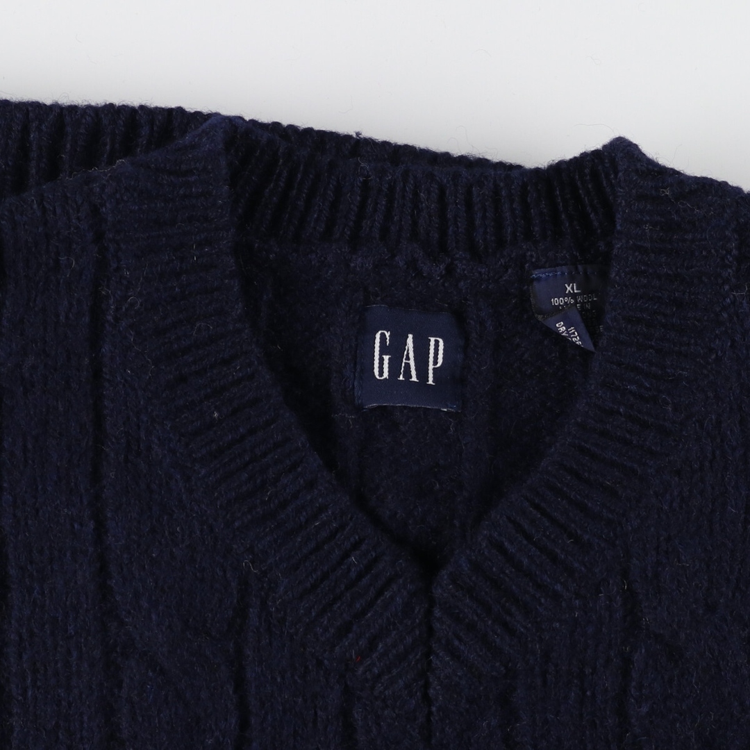 GAP(ギャップ)の古着 ギャップ GAP フィッシャーマン アランニットセーター メンズXL /eaa359165 メンズのトップス(ニット/セーター)の商品写真