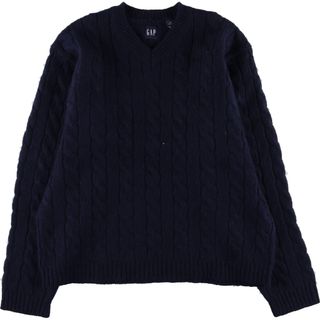 ギャップ(GAP)の古着 ギャップ GAP フィッシャーマン アランニットセーター メンズXL /eaa359165(ニット/セーター)