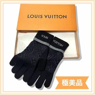 ルイヴィトン(LOUIS VUITTON)の一点限り　極美品　ルイヴィトン　モノグラム柄　手袋　メンズ　送料無料(手袋)