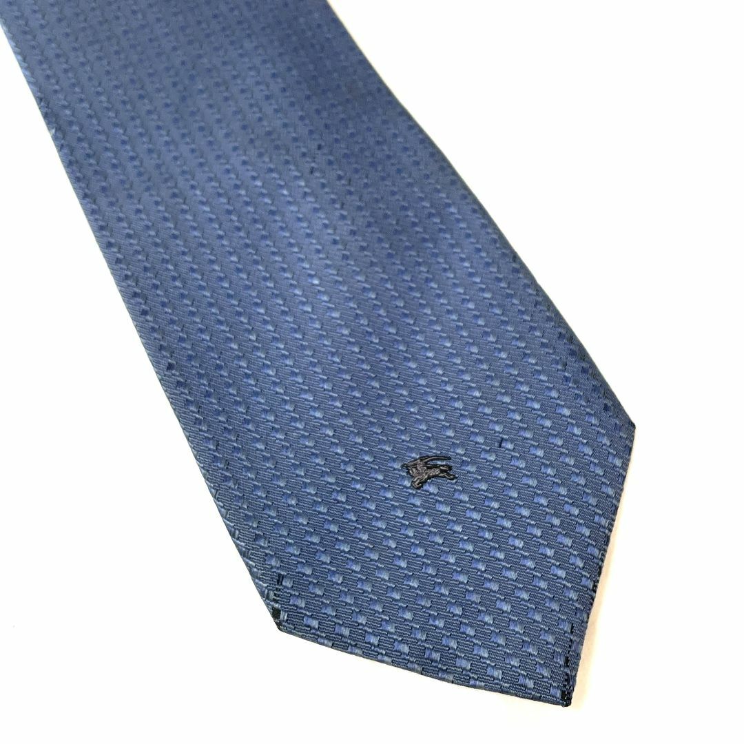 BURBERRY(バーバリー)の【BURBERRY LONDON】ネクタイ シルク100% ホースロゴ刺繍 青 メンズのファッション小物(ネクタイ)の商品写真