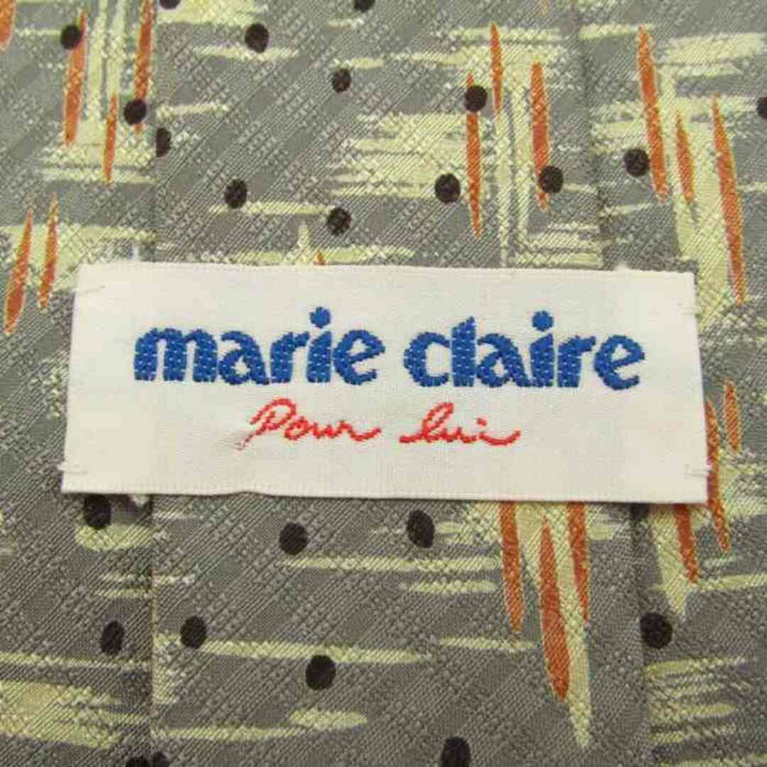 Marie Claire(マリクレール)のマリクレール ブランド ネクタイ シルク ドット柄 メンズ グレー mariclaire メンズのファッション小物(ネクタイ)の商品写真