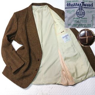 ハリスツイード(Harris Tweed)の90's【超大きいサイズ】カナダ製　ハリスツイード　くるみボタン　テーラード(テーラードジャケット)