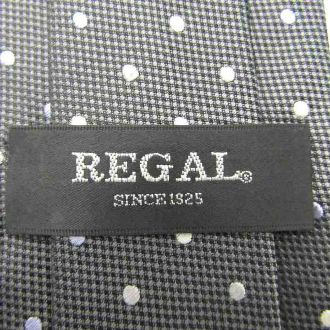 REGAL(リーガル)のリーガル ブランド ネクタイ シルク ドット柄 メンズ グレー REGAL メンズのファッション小物(ネクタイ)の商品写真
