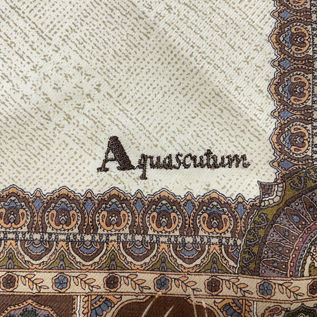 アクアスキュータム　aquascutum ペイズリー柄　コート　バーバリー