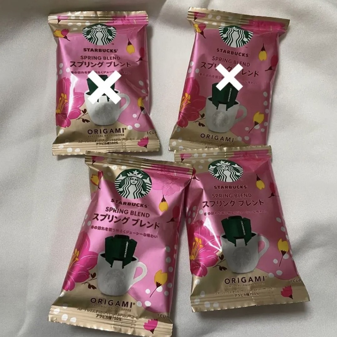 Starbucks(スターバックス)のスターバックス　starbucks スプリングブレンド　origami 春限定 食品/飲料/酒の飲料(コーヒー)の商品写真