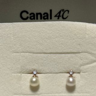 カナルヨンドシー(canal４℃)のK10ピンクゴールドピアス カナル4°C (ピアス)