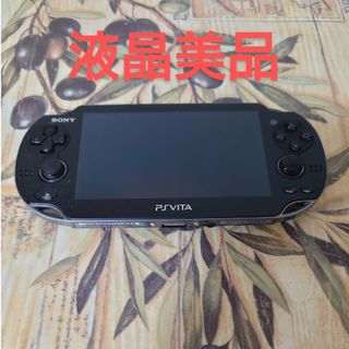 プレイステーションヴィータ(PlayStation Vita)の液晶美品PlayStation®Vita クリスタル・ブラック 3G/Wi-F(携帯用ゲーム機本体)