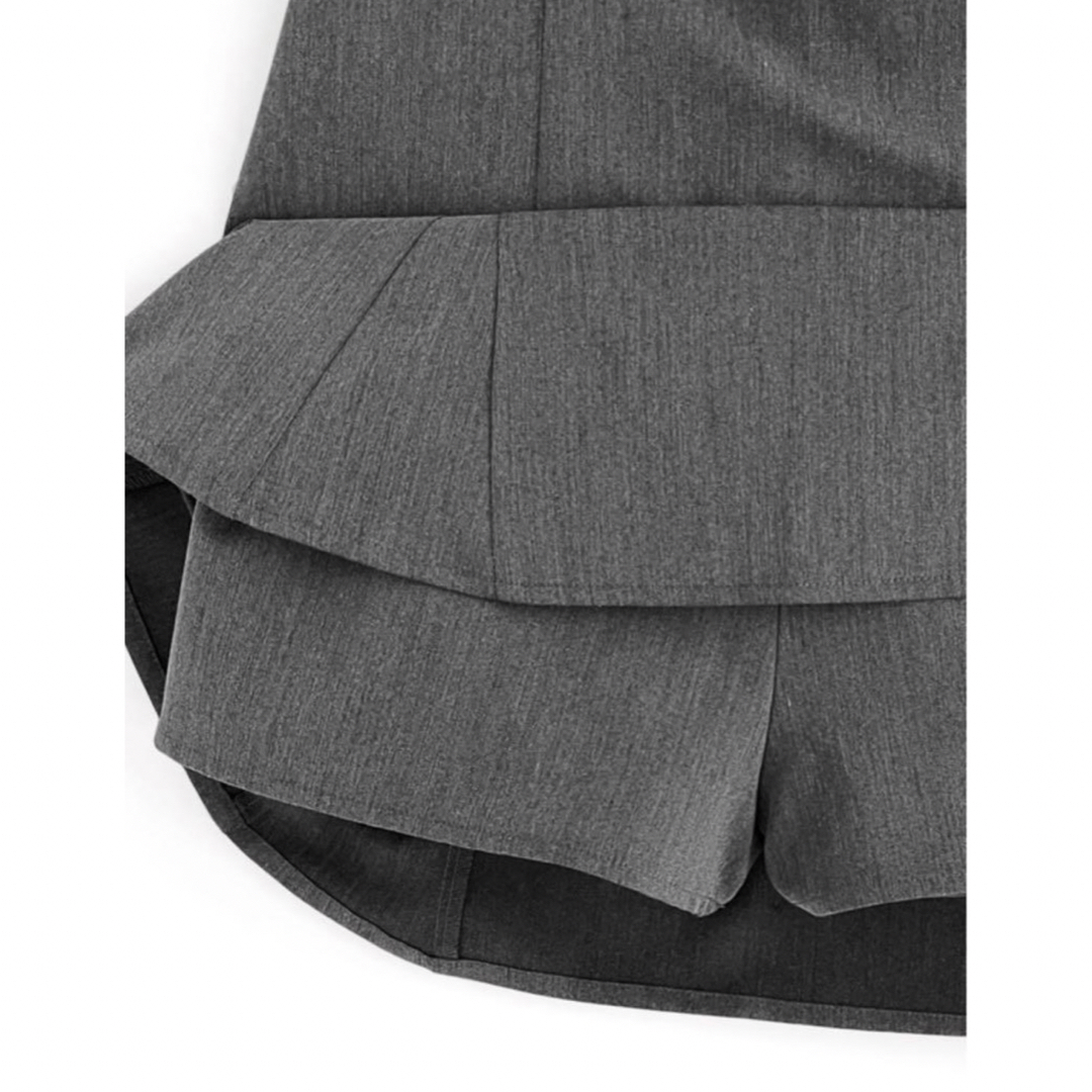 GRL(グレイル)のGRL インパン裏地付きハイウエストマーメイドミニスカート[gm692]ブラック レディースのスカート(ミニスカート)の商品写真