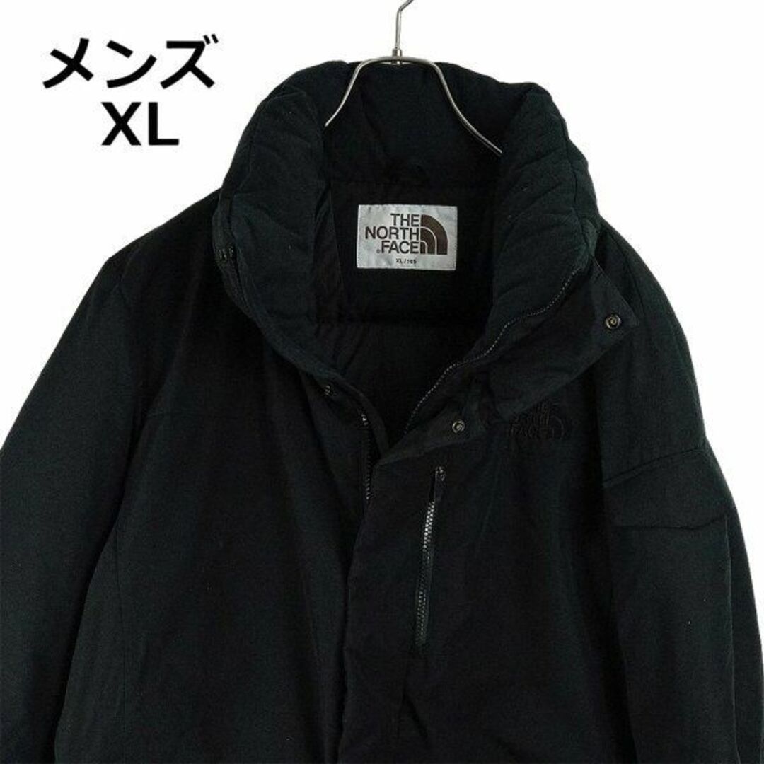 ノースフェイス　ブラック　メンズ　XL　ホワイトレーベル　ダウンジャケット