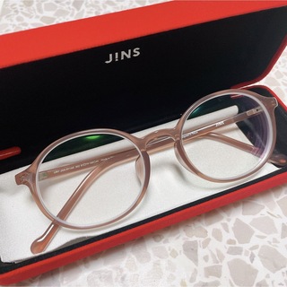 ジンズ(JINS)の度なし　UV 紫外線カット　伊達メガネ　JINS  ボストン　エアフレーム(サングラス/メガネ)