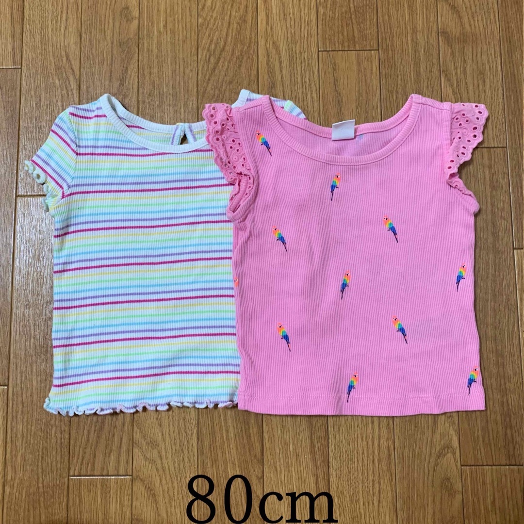 babyGAP(ベビーギャップ)のベビー服　夏服　まとめ売り　女の子　80cm キッズ/ベビー/マタニティのベビー服(~85cm)(Ｔシャツ)の商品写真