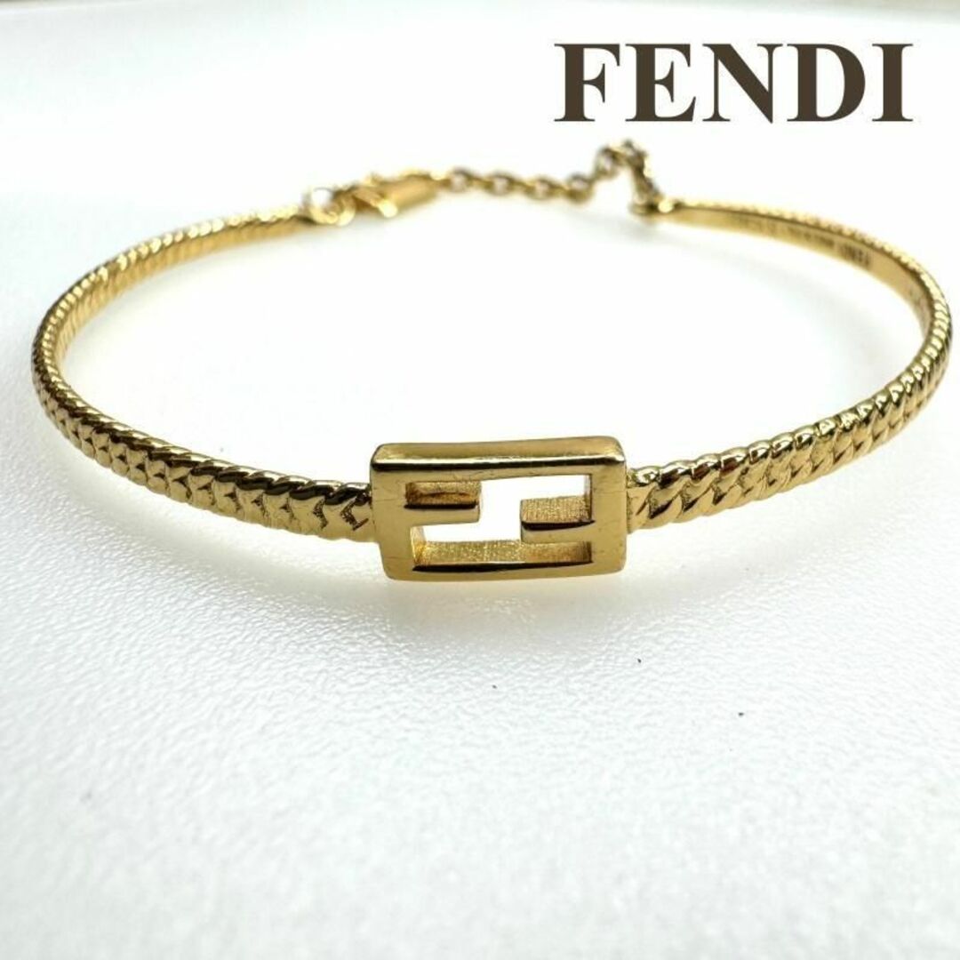 フェンディ FENDI バゲットブレスレット 現行 ゴールド-