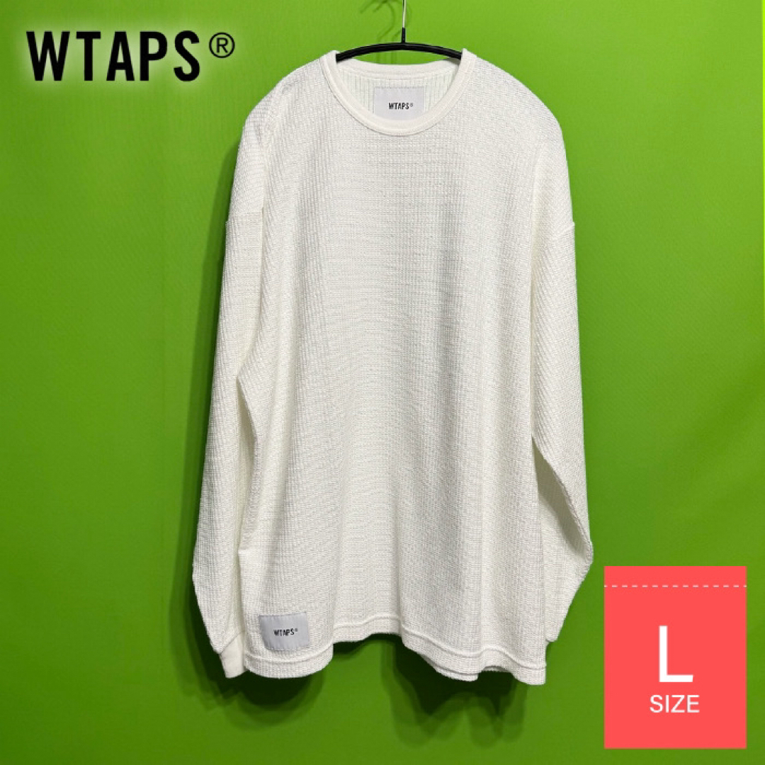 WTAPS WAFFLE LS LOOSE SIGN NAVY M