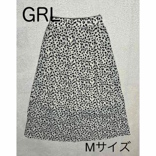 グレイル(GRL)の☆最終値下げ☆ GRL  ロングスカート　ダルメシアン柄　Mサイズ(ロングスカート)