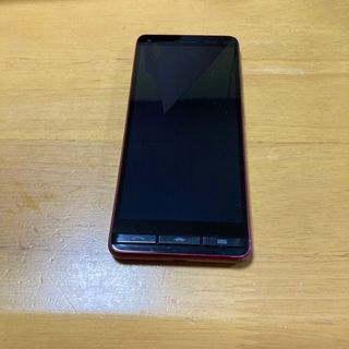 エーユー(au)のKYOCERA BASIO4 KYV47 ワインレッド　箱あり(スマートフォン本体)