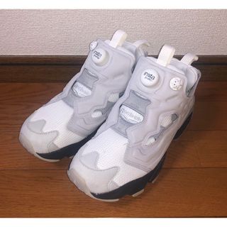 24cm 良品 REEBOK PUMP FURY OG CHANEL グレー 灰