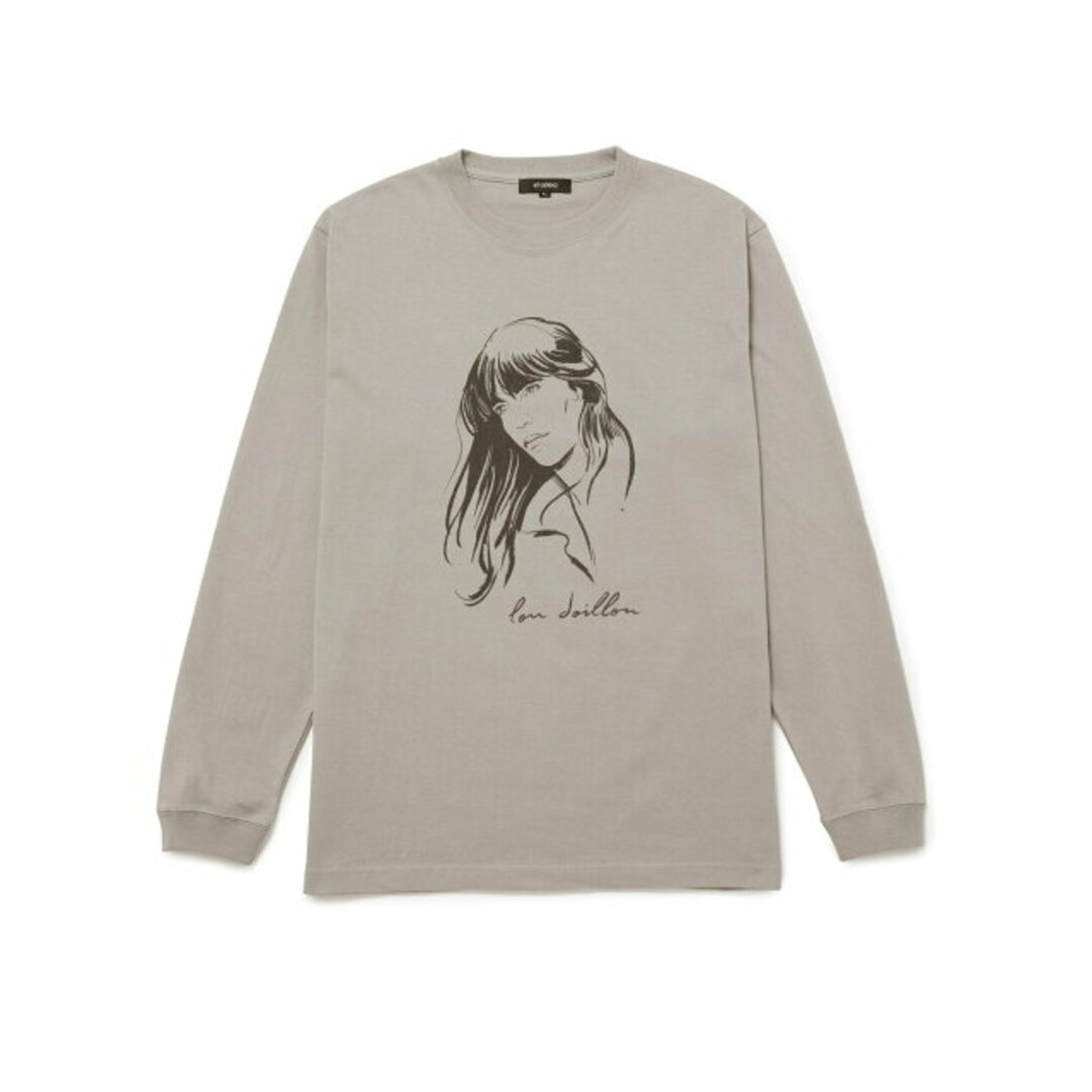 bonjour records(ボンジュールレコーズ)の【チャコール（06）】Stephane Manel LD L/S TEE レディースのトップス(カットソー(長袖/七分))の商品写真