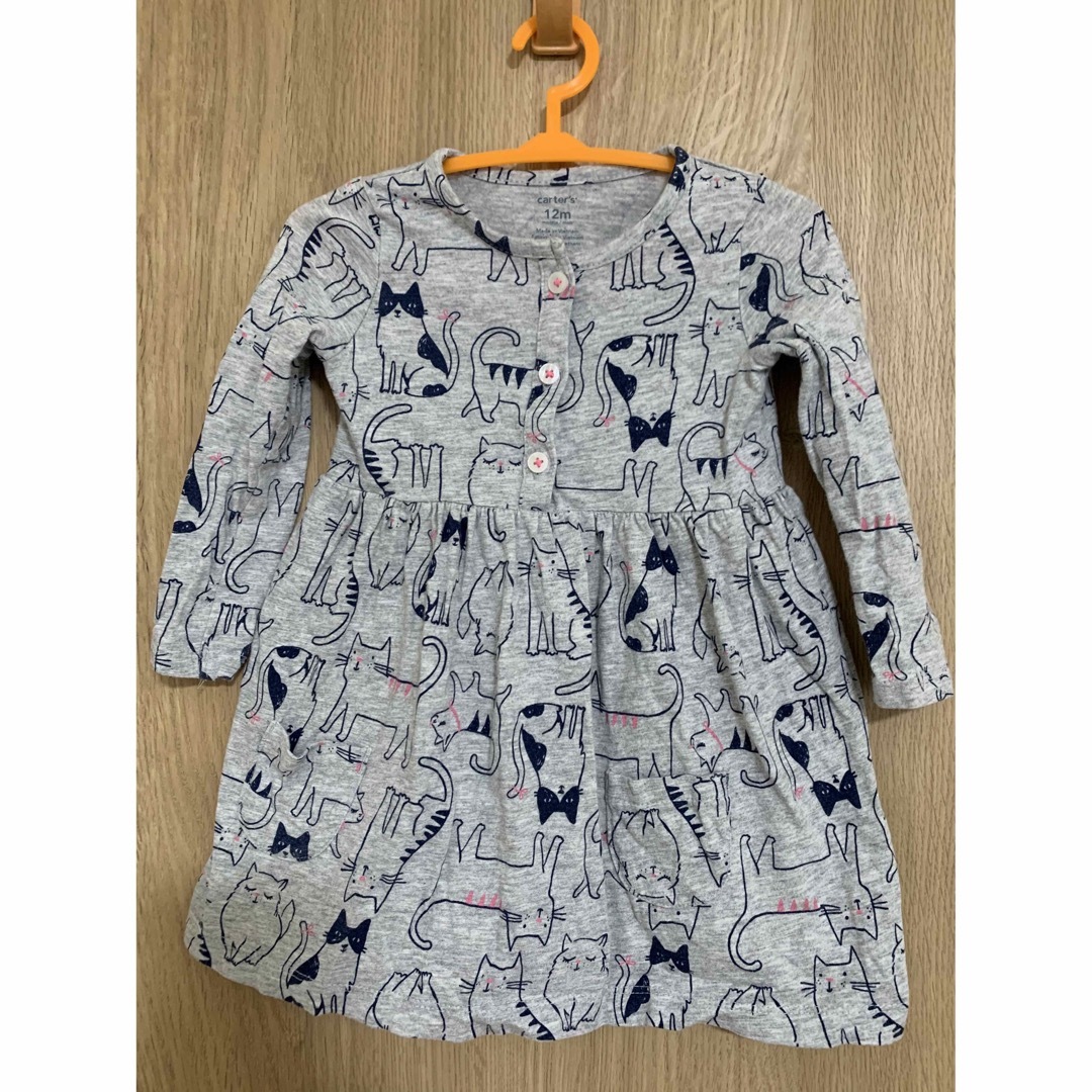 carter's(カーターズ)のカーターズ　猫　ワンピース　80 キッズ/ベビー/マタニティのベビー服(~85cm)(ワンピース)の商品写真