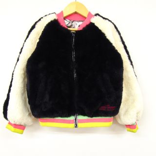 マークジェイコブス(MARC JACOBS)のマークジェイコブス テディジャケット ジャンパー アウター キッズ 女の子用 6/114サイズ ブラック MARC JACOBS(ジャケット/上着)