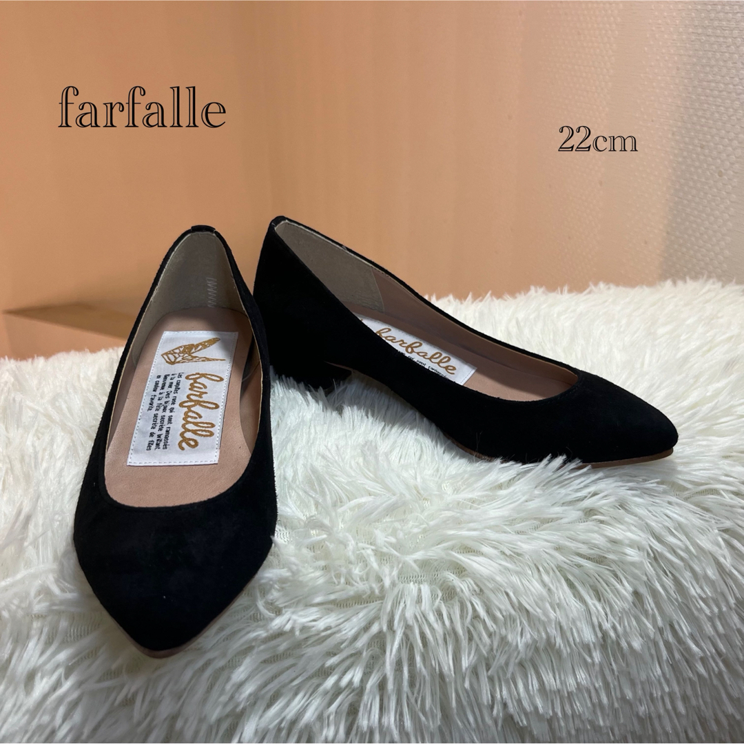 farfalla(ファファラ)の新品　farfalle スエードパンプス　22cm 日本製 レディースの靴/シューズ(ハイヒール/パンプス)の商品写真