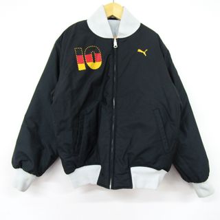 プーマ(PUMA)のプーマ ナイロンジャケット ジャンパー ドイツ アウター キッズ 男の子用 140サイズ ブラック PUMA(ジャケット/上着)