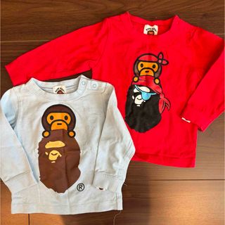 アベイシングエイプ(A BATHING APE)のbape kids ロンT 70(Ｔシャツ)