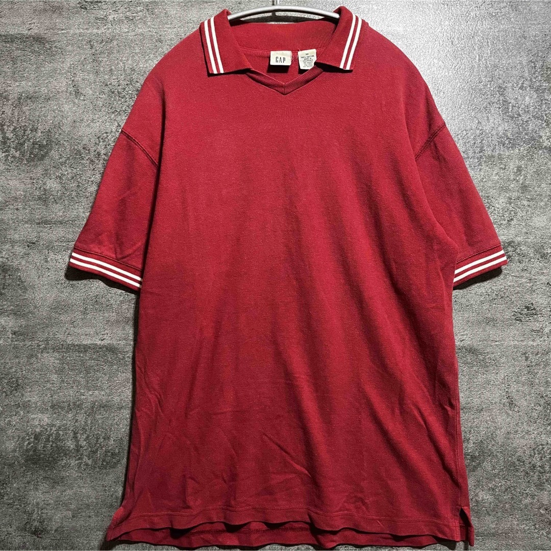 GAP(ギャップ)の[希少]OLD GAP(オールドギャップ) ヴィンテージ 90s リンガーポロ メンズのトップス(Tシャツ/カットソー(半袖/袖なし))の商品写真