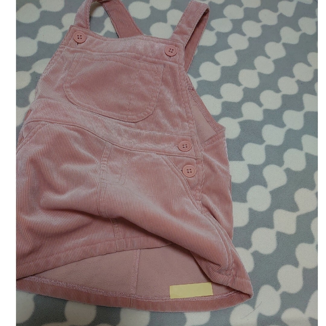 MUJI (無印良品)(ムジルシリョウヒン)の無印 コーデュロイ  ジャンパースカート 80センチ キッズ/ベビー/マタニティのベビー服(~85cm)(ワンピース)の商品写真