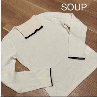 スープ(SOUP)の【値下】タートルネックニット(ニット/セーター)