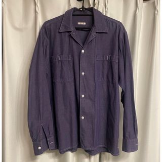 希少‼︎COMOLI プルオーバーカーゴシャツ 18aw パープル 紫