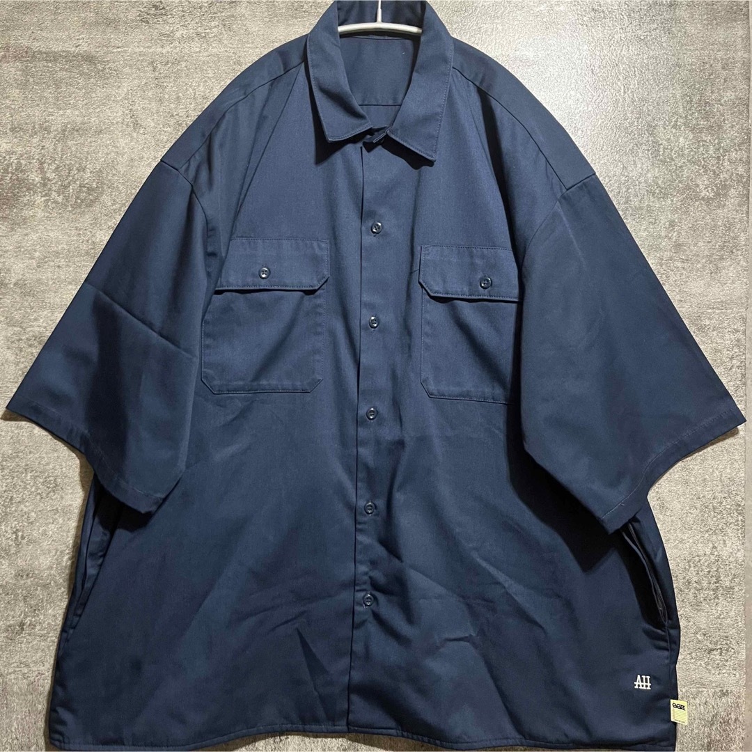 BEAMS(ビームス)のA.H × SSZ コットンツイルワークシャツ ネイビー  AH メンズのトップス(シャツ)の商品写真