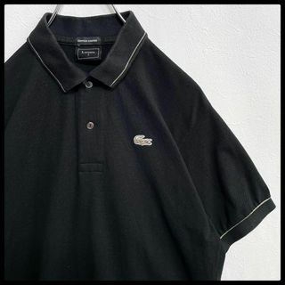 LACOSTE 鹿の子 ボーダー ポロシャツ  ラコステ ピスタチオカラー