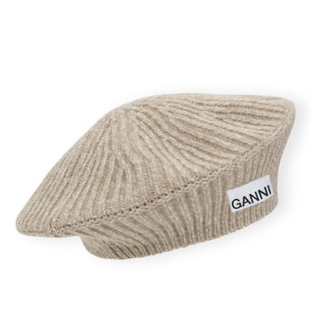 MAISON SPECIAL - Ganni ベレー帽 Petrified oak ベージュの通販 MAISON SPECIAL - Ganni ベレー帽 Petrified oak ベージュの通販