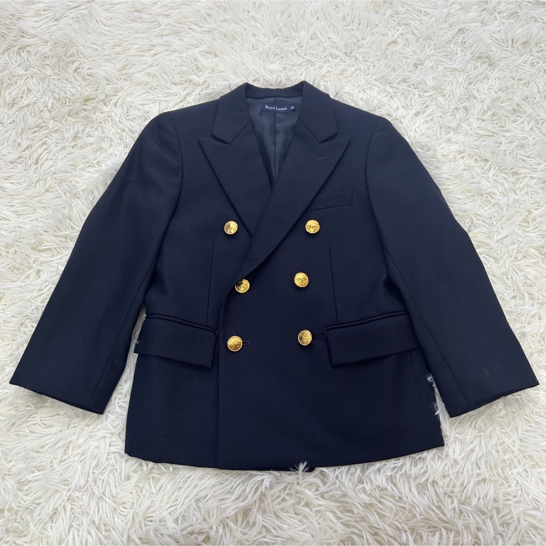 Ralph Lauren(ラルフローレン)の【美品】RalphLauren キッズ ジャケット ダブル 金ボタン 120cm キッズ/ベビー/マタニティのキッズ服男の子用(90cm~)(ドレス/フォーマル)の商品写真