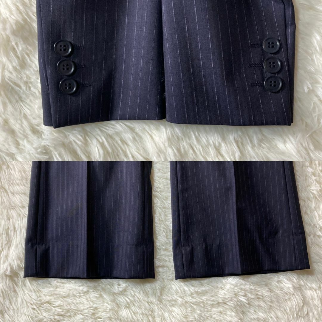 THE SUIT COMPANY(スーツカンパニー)の極美品 スーツカンパニー REDA セットアップ パンツスーツ ネイビー 36 レディースのフォーマル/ドレス(スーツ)の商品写真