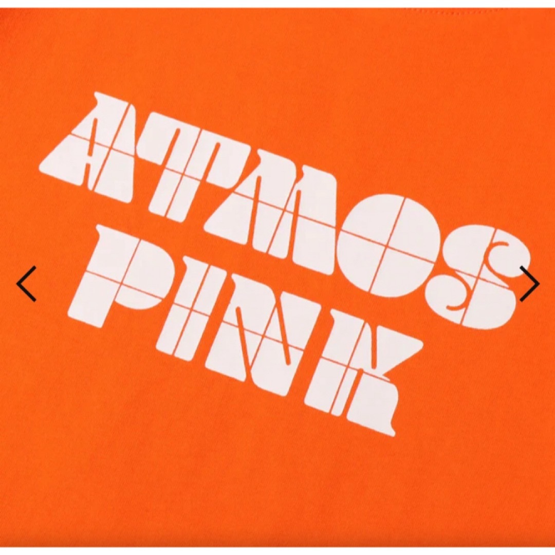 atmos pink(アトモスピンク)のatmos pink パネルロゴ ビッグT ORANGE メンズのトップス(Tシャツ/カットソー(半袖/袖なし))の商品写真