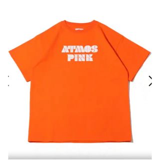 アトモスピンク(atmos pink)のatmos pink パネルロゴ ビッグT ORANGE(Tシャツ/カットソー(半袖/袖なし))